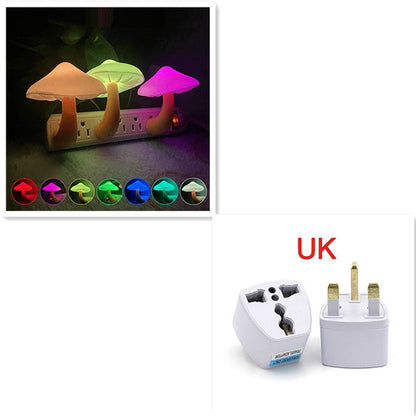 LED Mushroom Wall Socket Lamp