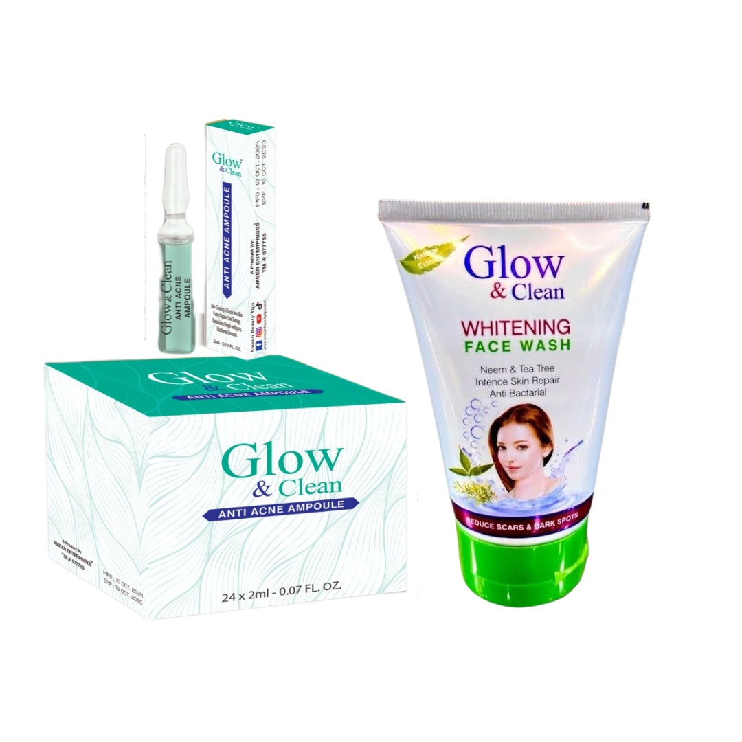 Glow & Clean Anti-Acne Ampoule + Face Wash