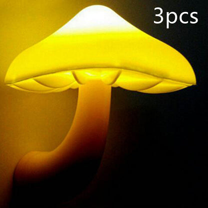 LED Mushroom Wall Socket Lamp