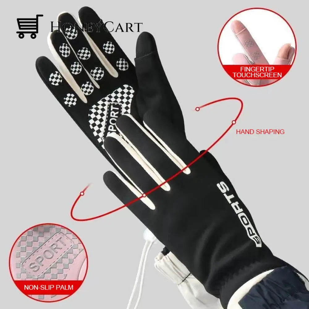 Winter Cycling Warm Velvet Thickened Gloves