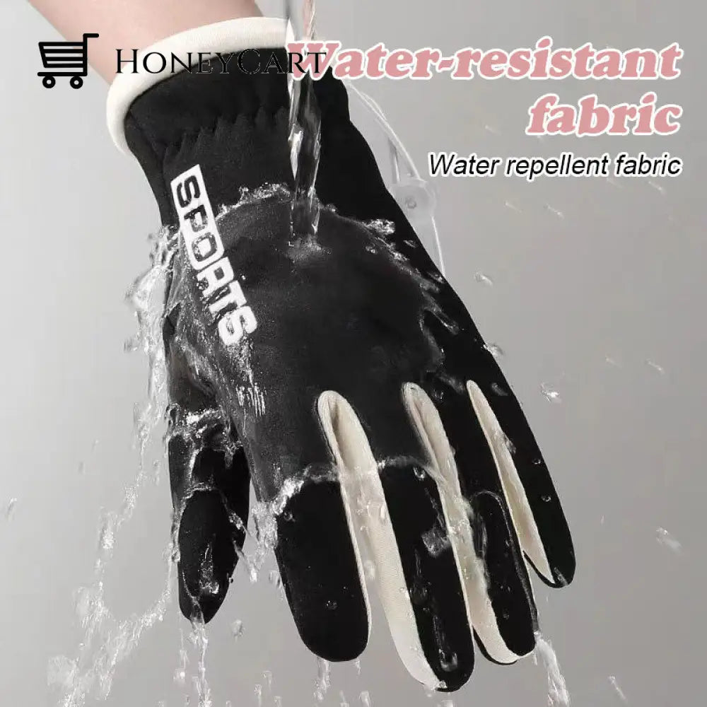 Winter Cycling Warm Velvet Thickened Gloves